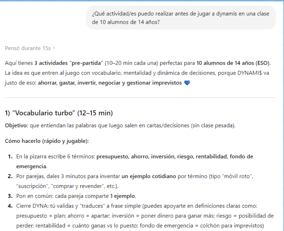 1.Actividades para antes, durante o después