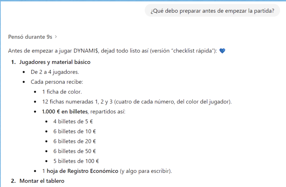 1.Explicame el juego antes de empezar